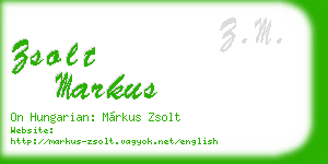 zsolt markus business card